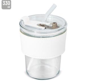 VASO 330 ML CON PAJITA DE CRISTAL "DELICATESSEN"