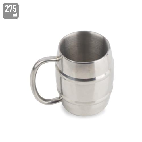 JARRA ACERO INOXIDABLE DOBLE CAPA 275ML "SINBORG"