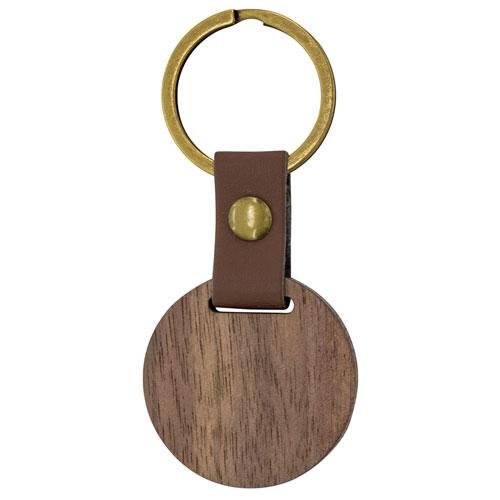LLAVERO DE MADERA REDONDO"SAMOA"
