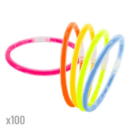 PULSERAS LUMINOSAS "NEON" (PACK DE 100)