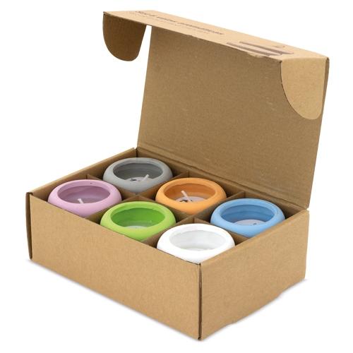 SET DE 6 VELAS AROMATICAS "SHERA"