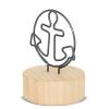 MEMO CLIP CON BASE DE MADERA "ANCORA"