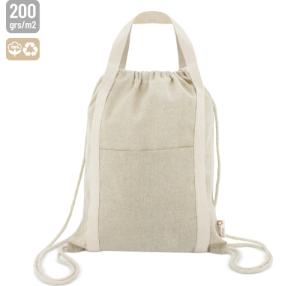 BOLSA MOCHILA DE ALGODON RECICLADO "YALA"