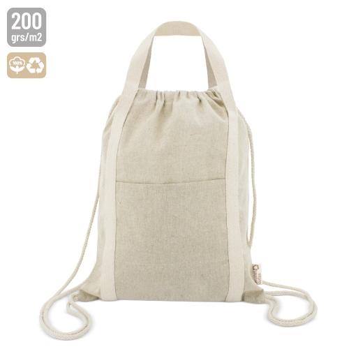 BOLSA MOCHILA DE ALGODON RECICLADO "YALA"