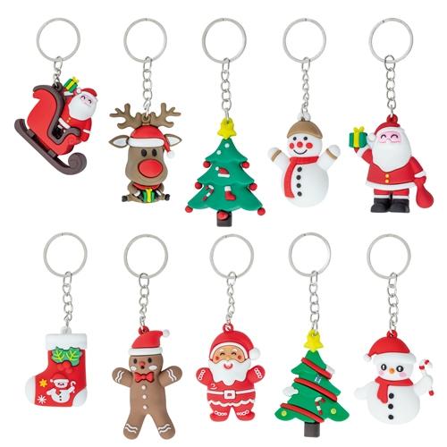 <p>SET 10 LLAVEROS NAVIDENOS "LUBEC"</p>