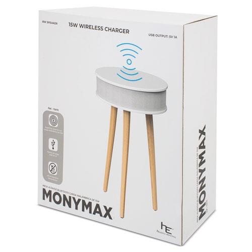 MESA ALTAVOZ BLUETOOTH CON CARGA INALAMBRICA "MONYMAX"