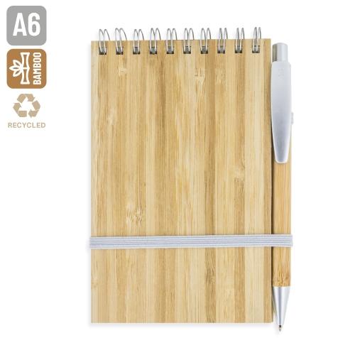 BLOC BAMBU CON BOLIGRAFO NATURE