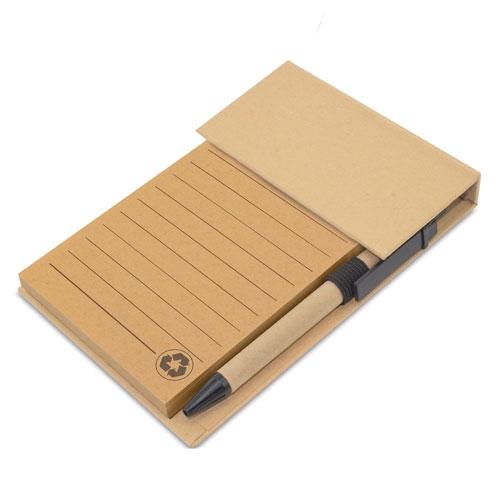 LIBRETA MARCADOR CON BOLIGRAFO DE SOBREMESA "ECOLIFE"