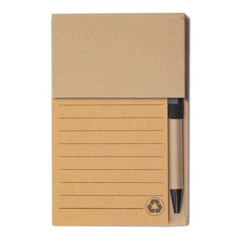 LIBRETA MARCADOR CON BOLIGRAFO DE SOBREMESA "ECOLIFE"